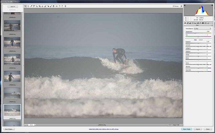 Nikon 500mm photography surf surfing haze dng editor