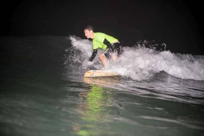 Del Mar San Diego surfing nightsurfing surf stealth mission focus