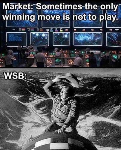 Reddit WallStreetBets Dr Strangelove Wargames meme