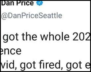 Election 2020 Dan Price tweet covid experience