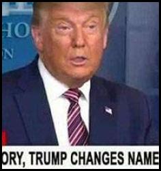 Election 2020 meme Trump changes name to Joe Biden CNN