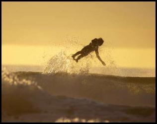 San Diego surf photo Blacks Beach sunset silhouette