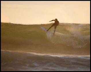 San Diego surf photo Blacks Beach sunset silhouette