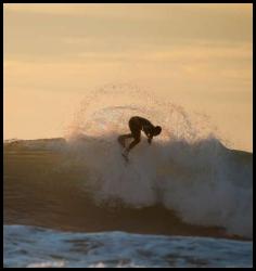 San Diego surf photo Blacks Beach sunset silhouette