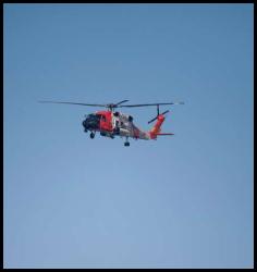 Coast guard helicopter