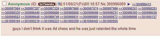 4chan Trump 4D chess sudden realization