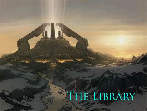 Halo The Library as a metaphor for a post archive and tedium and agony