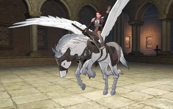 Fire Emblem Three Houses Petra pegasus victory