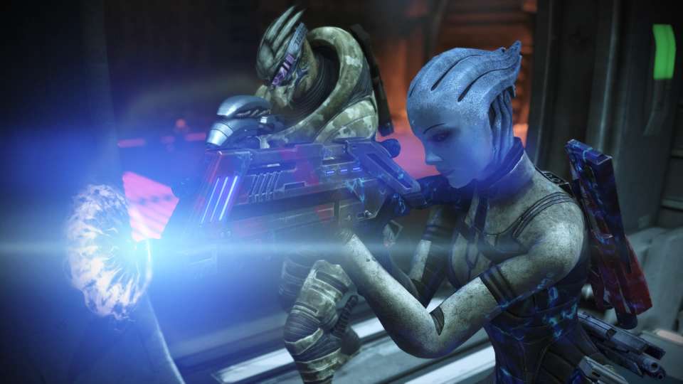 Mass Effect Legendary Liara Garrus combat