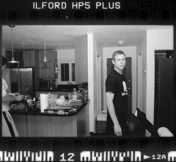 House kickback hangout kitchen Groovy Ghoulies Ilford HP5 contact sheet film