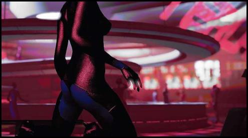 Mass Effect 2 Afterlife Asari dancer