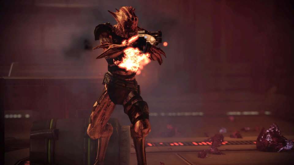 Mass Effect 2 vorcha on fire