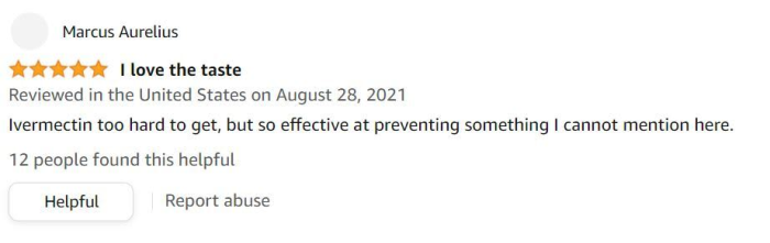 Ivermectin Amazon review Marcus Aurelius