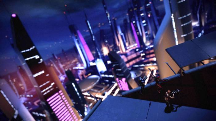 Mass Effect 2 Legendary Illium skyscraper Samara