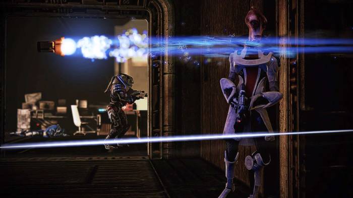 Mass Effect 2 Legendary Garrus Mordin rocket cover firefight