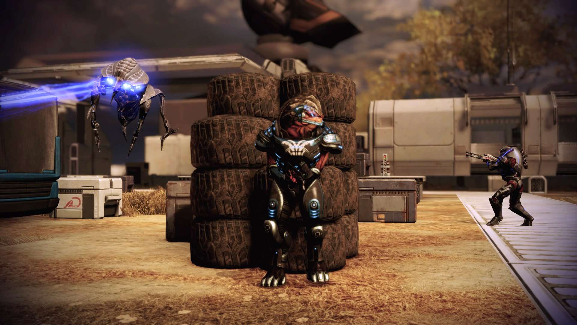 Mass Effect 2 collector Grunt Garrus combat