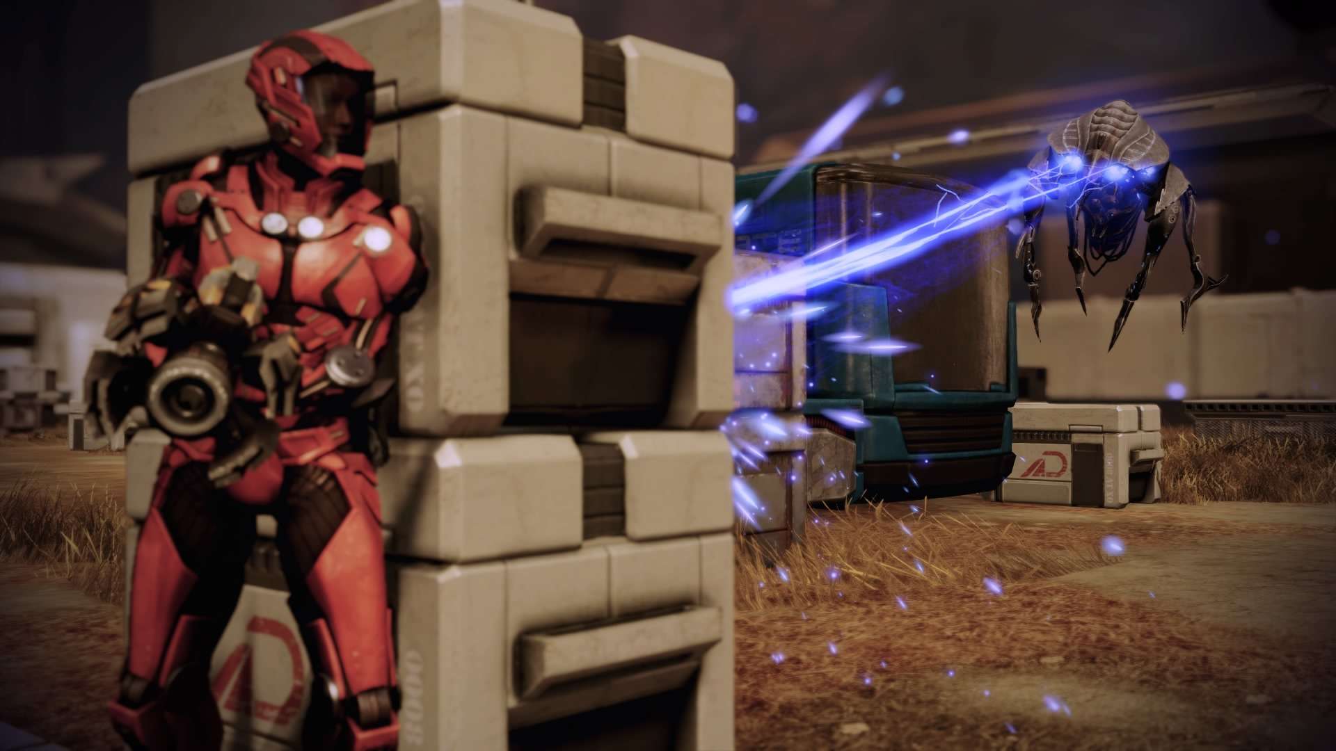Mass Effect 2 Legendary praetorian Cain cover lasers