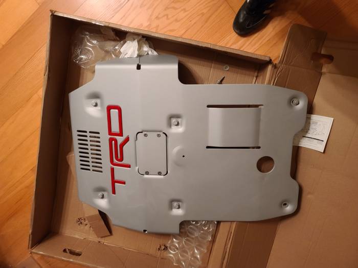 3rd generation Toyota Tacoma TRD skid plate in box