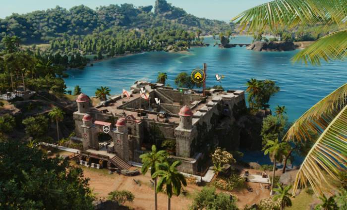 Far Cry 6 stronghold fort bay island