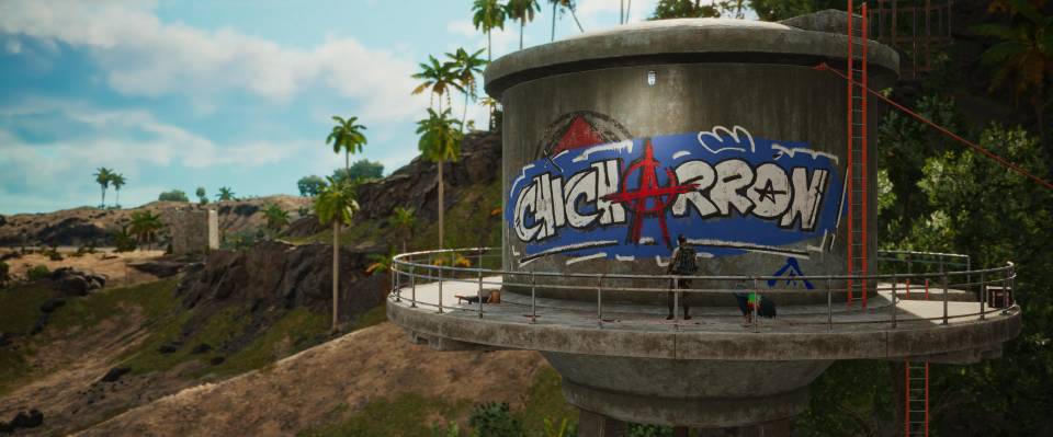 Far Cry 6 Chicharron graffiti water tower