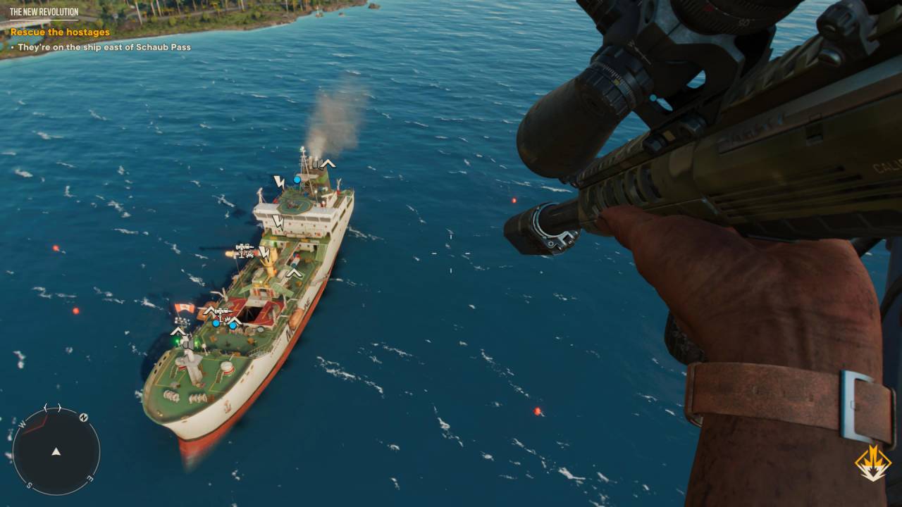 Far Cry 6 helicopter attack ship the new revolution schaub pass