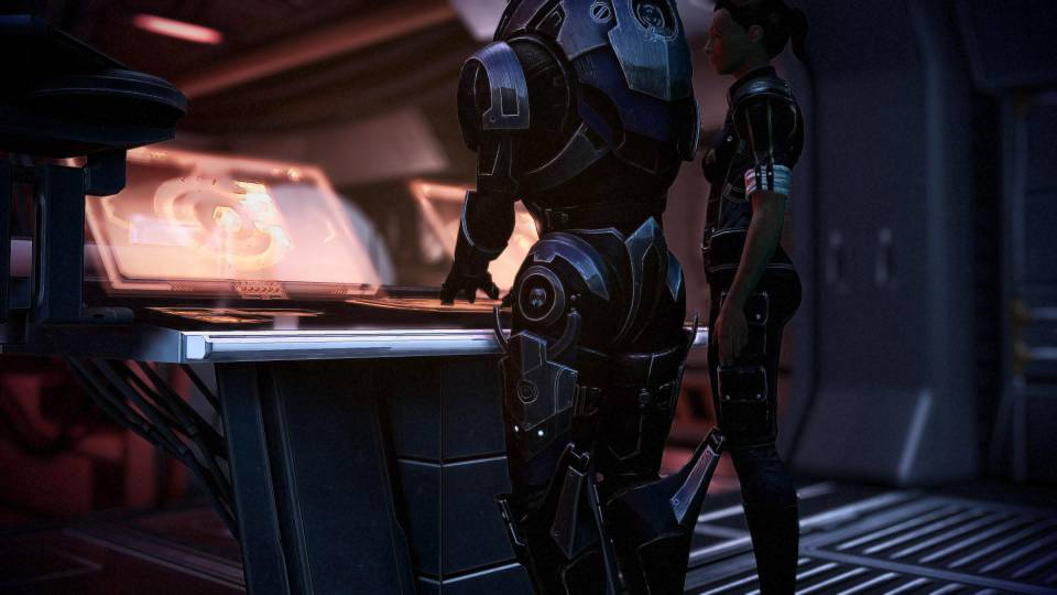 Mass Effect 3 Legendary Garrus Shepard calibrating