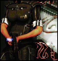 Mass Effect Legendary Citadel Shepard cover billboard pistol