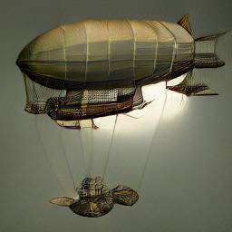 craiyon dall-e mini neural network steampunk zeppelin