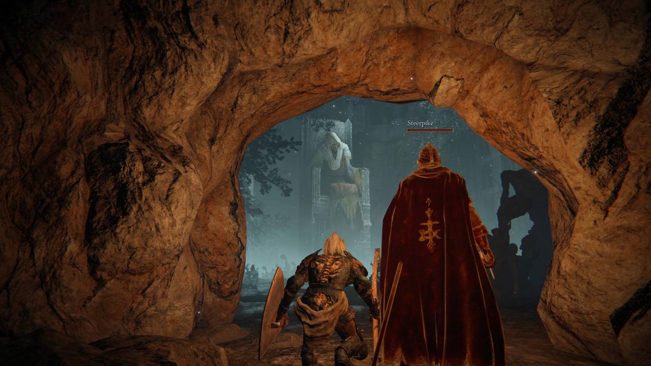 Elden Ring Dragonkin Nokstella cave entrance