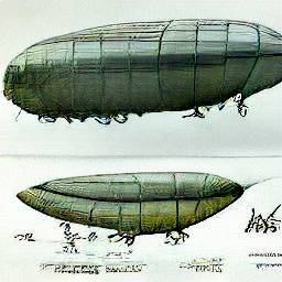 dall-e mini neural network airship diagram