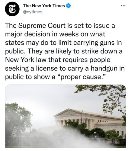 New York Times tweet SCOTUS ccw