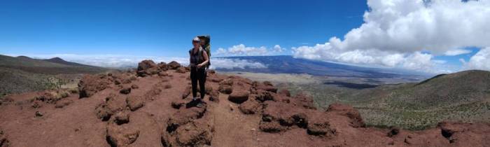 Panorama mauna Kea view saddle