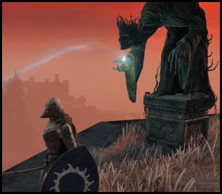 Elden Ring cave pointer statue Redmane Castle