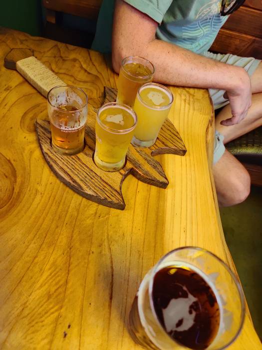 Battle Mage Brewery tasters beer