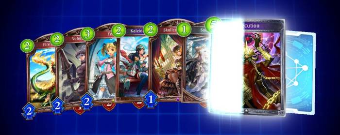 Shadowverse Champions Battle card pack opening
