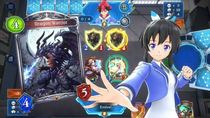 Shadowverse Champions Battle Dragon Warrior evolve