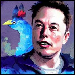 thumbnail Stable Diffusion Elon Musk Twitter colorful