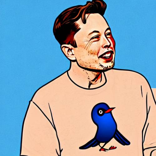 Stable Diffusion Elon Musk Twitter cartoon style