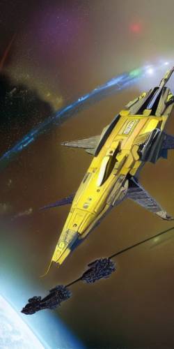 Stable diffusion yellow starfighter specart