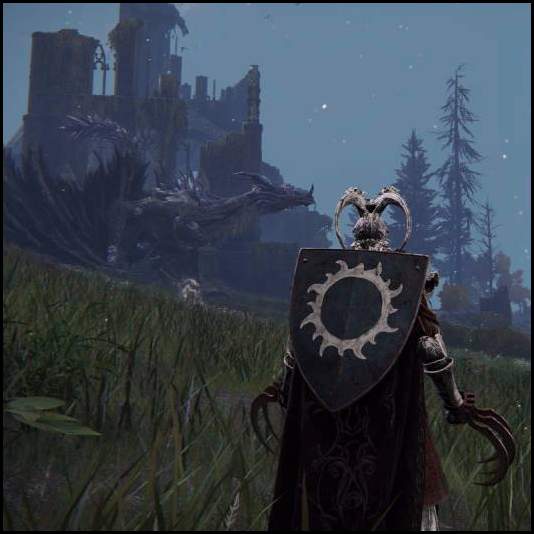 thumbnail Elden Ring dragon moonbeam night