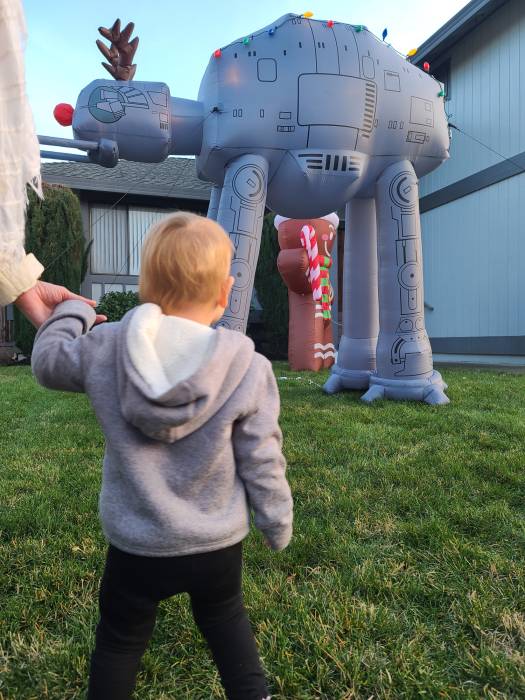 Christmas yard decoration AT-AT Star Wars