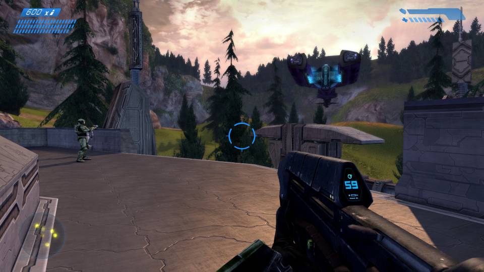 Halo Master Chief Collection bunker defense dropships