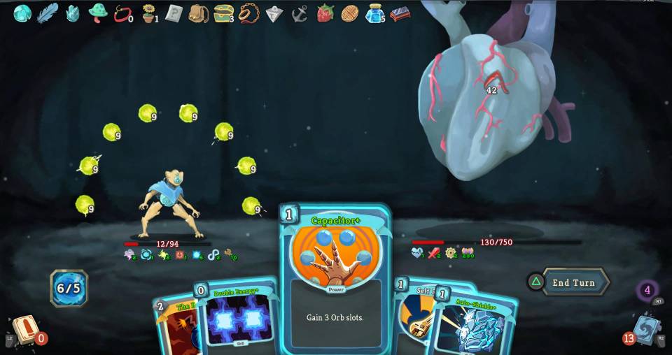 Slay the Spire Defect heart capacitor