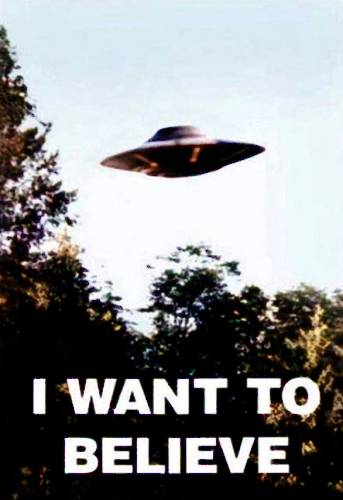 I want to believe xfiles poster ufo