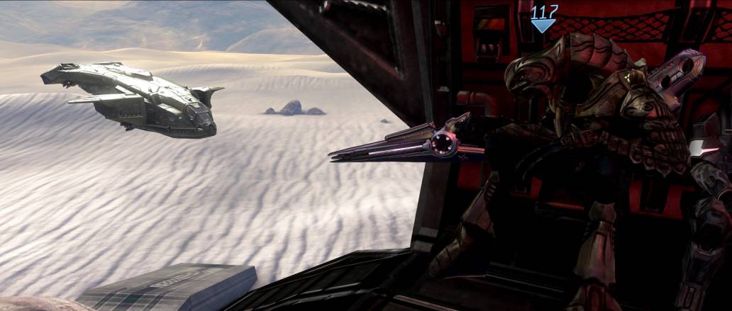 Halo 3 Master Chief Collection Arbiter dropship desert