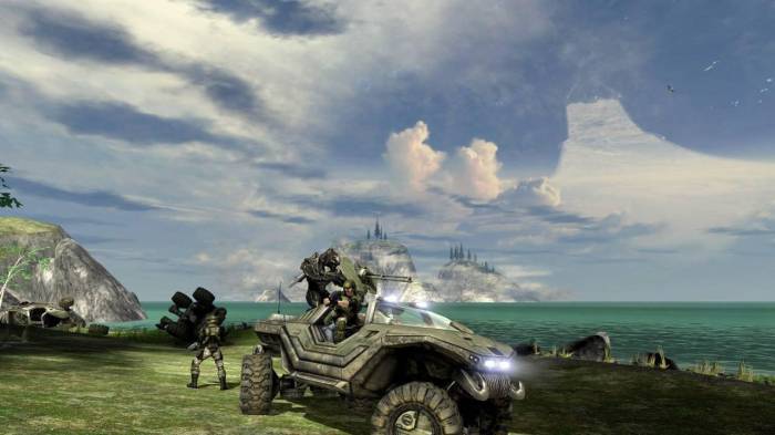 Halo 3 Master Chief Collection warthog beach
