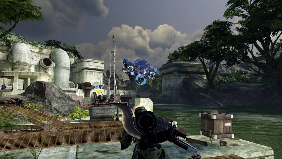 Halo 3 Master Chief Collection covenant dropship outpost