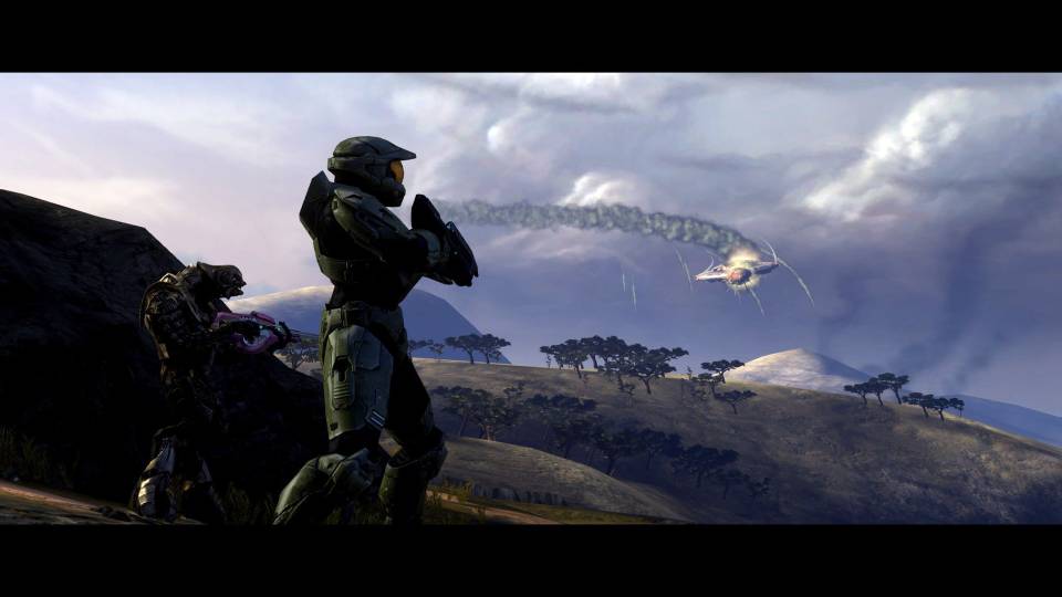 Halo 3 Master Chief Collection crashing flood ship