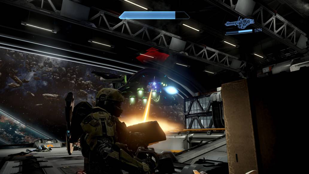 Halo 4 MCC Master Chief docking bay turret dropship