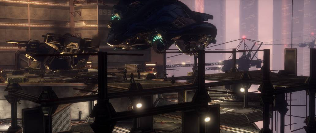 Halo ODST Master Chief Collection roof covenant dropship